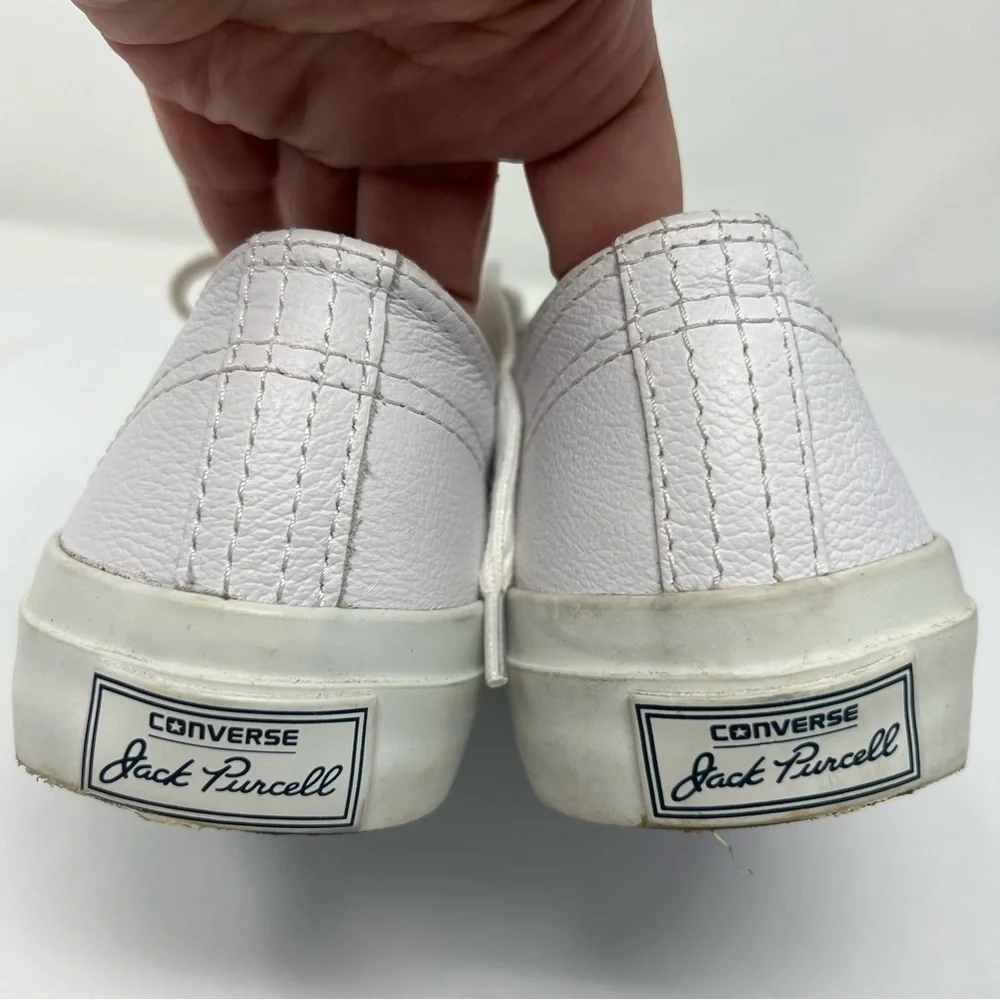 White Converse shoes size 3 men's 4.5 women's , Jack Purcell converse